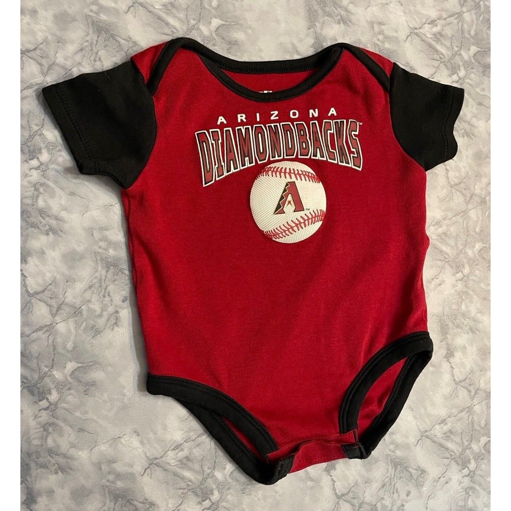 MLB Arizona Diamondbacks Baseball Baby Onesie Bodysuit Outfit, Size 18 months